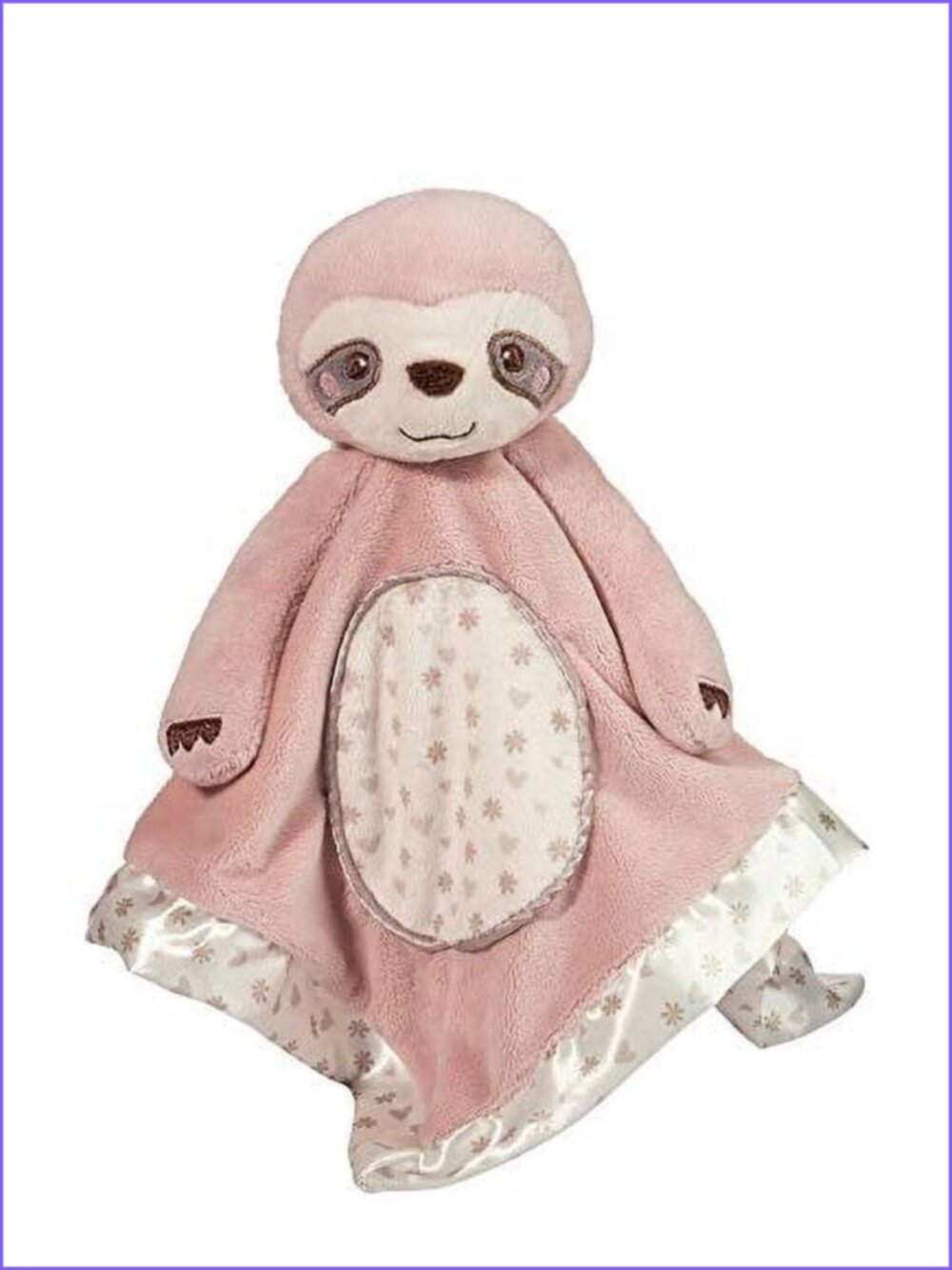 Douglas Baby Lil' Snuggler Pink Sloth Lovey Blanket Plush New w/Tag